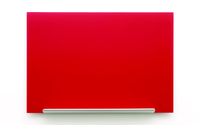 Nobo Tableau magnétique rouge en verre Diamond 677x381