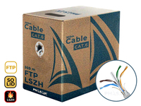 Phasak Bobina de Cable de Red Cat.6 FTP LSZH Sólido AWG23 CCA 305M - PHR 6312