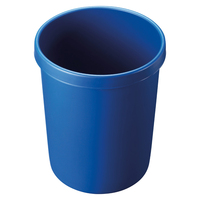 Helit H6106234 Abfallbehälter Rund Kunststoff Blau