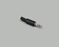 BKL Electronic 1107003 kabel-connector 3.5mm Zwart, Metallic