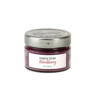 Candle Factory Candle to go Wachskerze Zylinder Brombeeren Violett