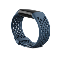 Fitbit FB181SBBUL accessorio indossabile intelligente Band Blu Alluminio, Silicone