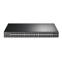 TP-Link JetStream TL-SG3452P netwerk-switch Managed L2/L3 Gigabit Ethernet (10/100/1000) Power over Ethernet (PoE) 1U Zwart