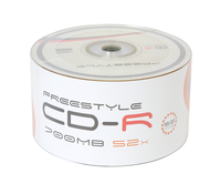 Freestyle CD-R (x50 pack), 700MB, Speed 52X, Shrink Wrap Packaging