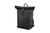 Fitz & Huxley EMISSARY Rucksack Lässiger Rucksack Schwarz Stoff, Leder