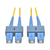 Tripp Lite N356-02M cable de fibra optica 2 m 2x SC OFNR Azul, Amarillo