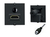 Bachmann 917.189 gniazdko elektryczne HDMI + 3.5mm Czarny