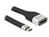 DeLOCK 86933 Videokabel-Adapter 0,14 m USB Typ-C HDMI Typ A (Standard) Schwarz, Silber