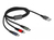 DeLOCK 87277 USB-kabel 1 m USB 2.0 USB A Micro-USB B/Lightning/Apple 30-pin Groen, Zwart, Rood, Blauw