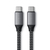 Satechi ST-TCC10M USB-kabel 0,25 m USB 3.2 Gen 2 (3.1 Gen 2) USB C Grijs