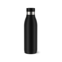 EMSA BLUDROP COLOR Isoliertrinkflasche, Schwarz 0,5L Stylisch und funktional: