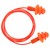 Reusable TPE Corded Ear Plug - Orange [SINGLE PAIR]