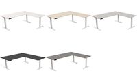 kerkmann Table de bureau assis-debout Move 3, blanc (71400908)