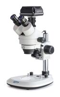 KERN Digitális mikroszkóp trinokulár tubus okulár HWF 10×/∅ 20 mm/ objektív 0,7×-4,5×/ nagyítás: 45x/ LED világitás OZL 464C825