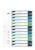 Durable Index Set A4+ 1-12 Portrait - Multi-Coloured Tabs