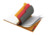 Oxford International A4+ Polypropylen doppelspiralgebundenes Organiserbook, liniert 6 mm, 80 Blatt, orange, SCRIBZEE® kompatibel