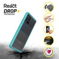 OtterBox React Samsung Galaxy A42 5G - Sea Spray - clear/Blu - Custodia