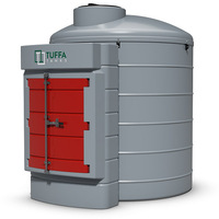 Tuffa 3500 Litre Plastic Bunded Diesel Tank - High Flow Output With Hose Reel