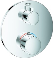 GROHE 24076000 Thermostat-Brausebatterie GROHTHERM rd m 2-Wege-Umstellung chr