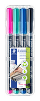 Lumocolor® permanent pen 317 Permanent-Universalstift M STAEDTLER Box mit 4 sortierten Farben