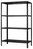 SCHULTE Regalwelt Steckregal mit 4 Fachb den, 180x100x35 cm (HxBxT), schwarz