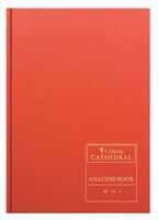 Collins Cathedral Analysis Book Casebound A4 14 Cash Column 96 Pages Red 69/141