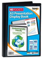 Tiger A5 Presentation Display Book 40 Pocket Black