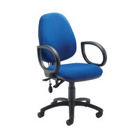 Jemini Intro High Back Posture Chair Fixed Arms Royal Blue KF822813