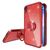 NALIA Ring Hülle für Apple iPhone XR, Glitzer Handy Hülle Silikon Cover Case Rot