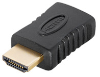 HDMI CEC less adaptor 19pol. HDMI A Stecker auf 19 pol. HDMI A Kupplung mit CEC Unterbrechung