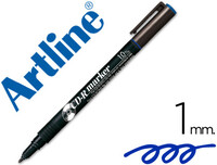 Rotulador Artline para Cd Punta de Fibra Permanente Ek-884 Azul -Punta Redonda 1.0 Mm