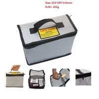 Fireproof Battery Safebox LIPO Battery Bag Safety box for used batteries or exploding batteriesMobile Phone Batteries