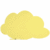 Symbol-Tafel Skinshape Wolke lackiert 100x150cm RAL 1016 schwefelgelb