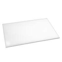 Hygiplas Standard High Density White Chopping Board for Bakery - 45x30cm