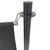 Bolero Flat Top Barrier Post in Black Steel - Increases Security for CB511 Ropes