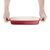 Vogue Rectangular Casserole Dish in Red Cast Iron 1.8Ltr 40(H)x 370(W)x 217(D)mm