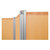 Leichtparavent Paravent Sichtschutz Raumteiler 2-flügelig, 165x101 cm, Orange