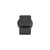 Dauby deurstop - Pure - verouderd ijzer zwart - 25x25x32 mm