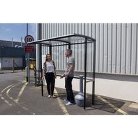 Open fronted smoking shelter
