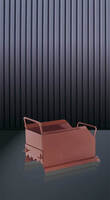 Dünnmörtelschlitten aus Stahlblech, Mauerst. 214 mm, 410 x 240 mm, 8,0 kg