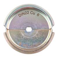 Presseinsatz für hydraulisches Akku-Presswerkzeug DIN 22 Cu 6