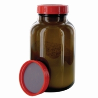 Weithalsflaschen Glas braun Verschluss PTFE-kaschiert | Nennvolumen: 1000 ml