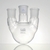 LLG-Dreihals-Rundkolben mit Normschliff Borosilikatglas 3.3 parallele Seitenhälse | Nennvolumen: 250 ml