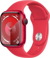 Apple Watch Series 9 (GPS + Cellular) 41mm (PRODUCT)RED alumíniumtok, (PRODUCT)RED sportszíj M/L méret (MRY83QC/A)