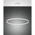 LED Pendelleuchte GIOTTO, 60W, 3000K, 6300lm, IP20, Smartluce kompatibel, weiß