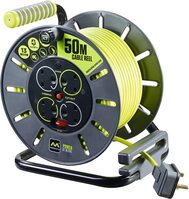 50m 4-Socket 13A Heavy Duty Extension Lead Cable Reel