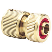Draper Expert 36202 Brass 1/2" Hose Connector with Water Stop