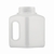 2300ml Wide-mouth square bottles 311 series HDPE without closure
