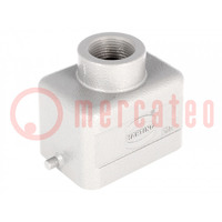 Enclosure: for HDC connectors; Han® B; size 6B; for cable; PG13,5