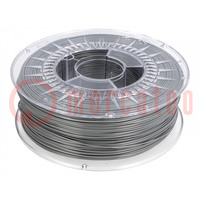 Filament: PET-G; Ø: 1.75mm; grey; 220÷250°C; 1kg